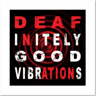 Positive Deafness quote design for deaf person Posters and Art